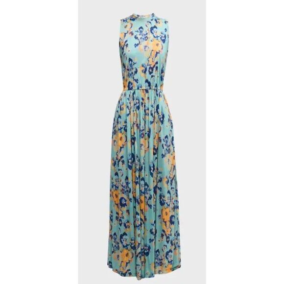 ULLA JOHNSON Irina Floral Maxi Dress in Morning Dew NWT Size Large - Picture 4 of 10